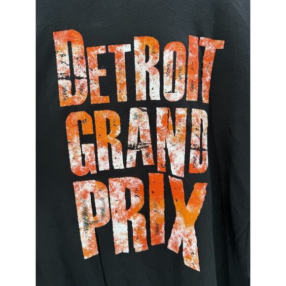 IndyCar T Shirt Mens Detroit Grand Prix Black Size XL Back To The Streets - Picture 3 of 7